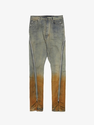 Rick Owens Drkshdw Sky Orange Bolan Banana Jeans