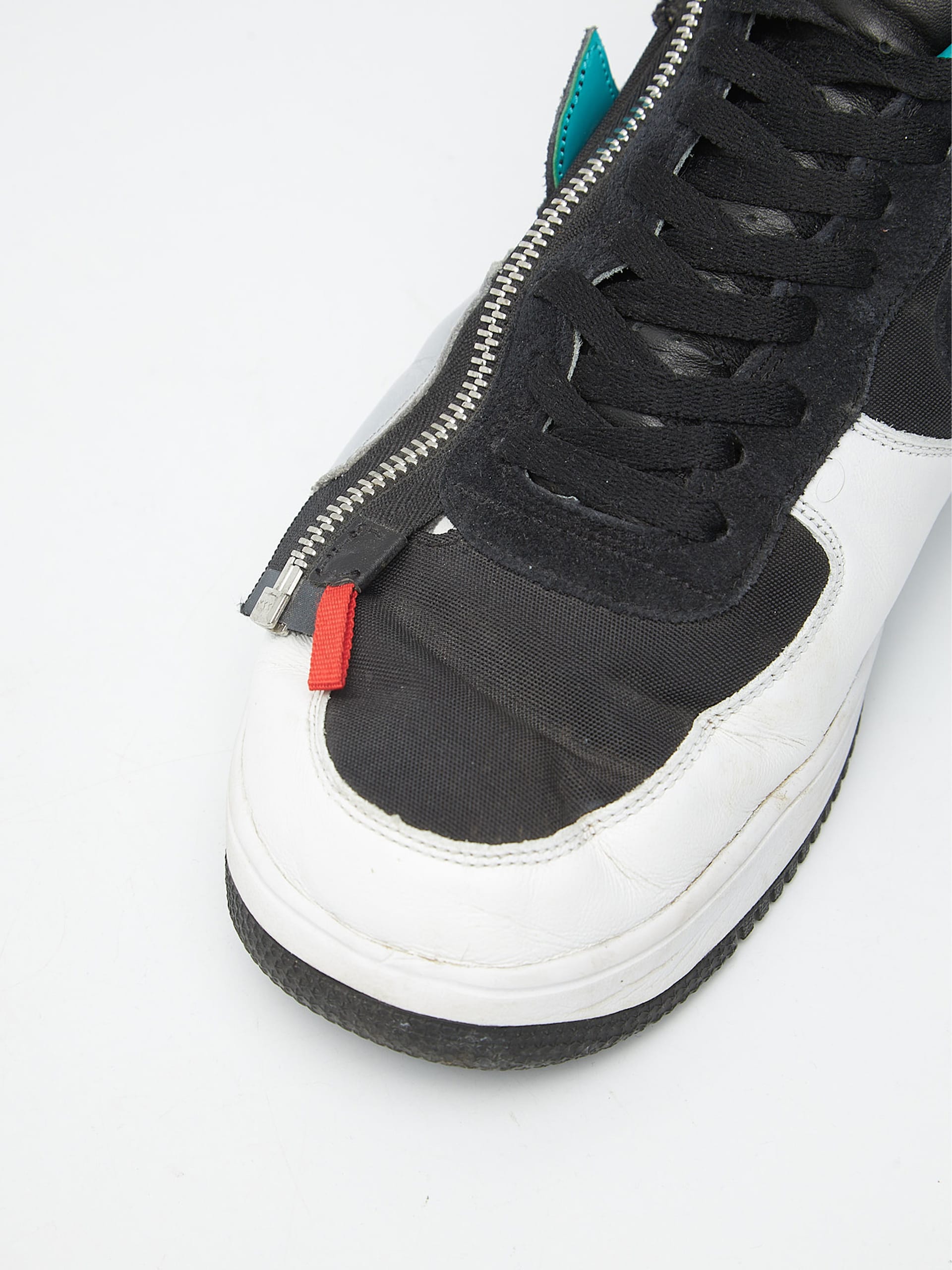 Acronym White and Black Zipped Lunar Force Sneakers