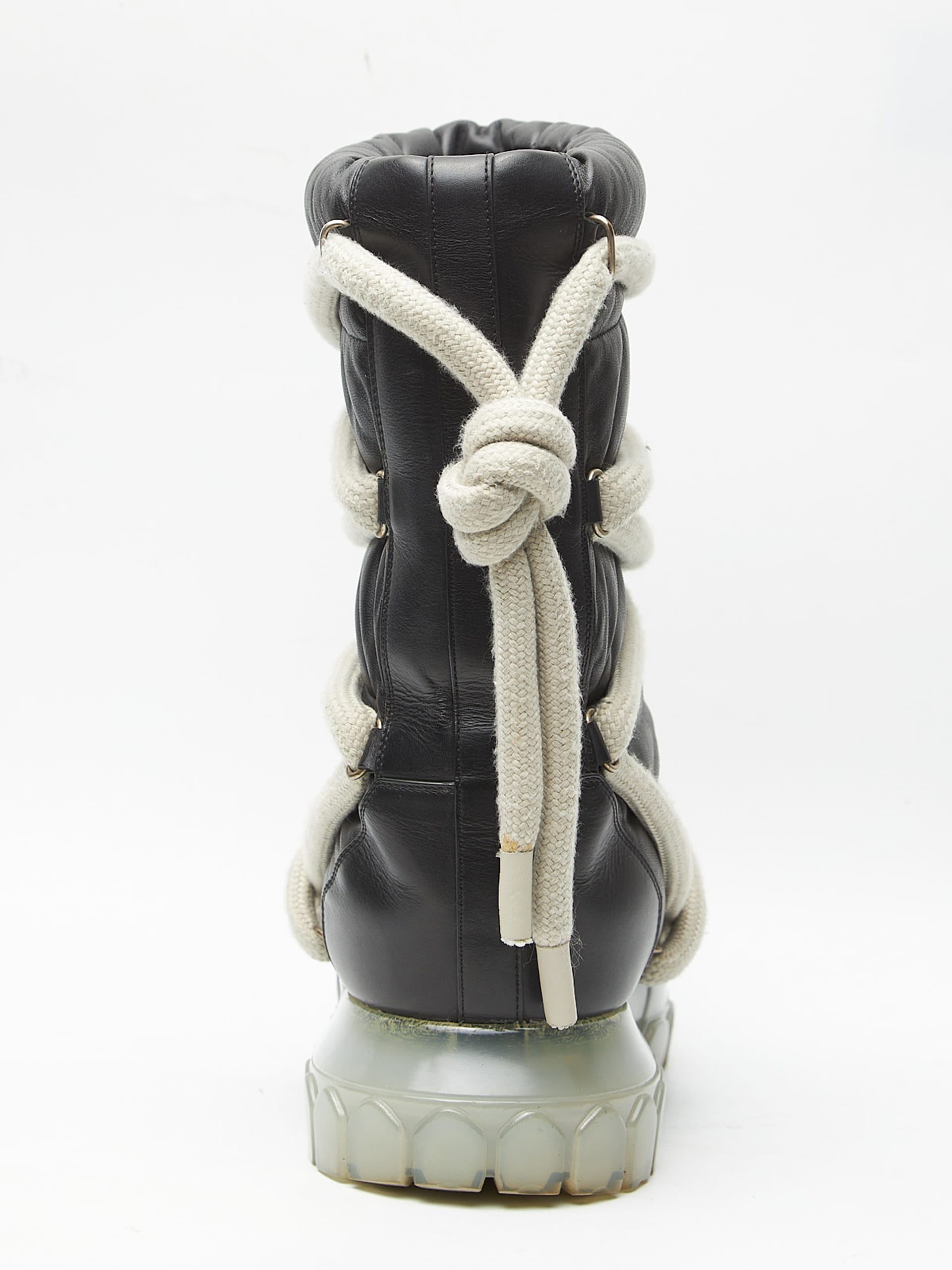 RICK OWENS - LUNAR MEGA TRACTOR BLACK boots | cherry online