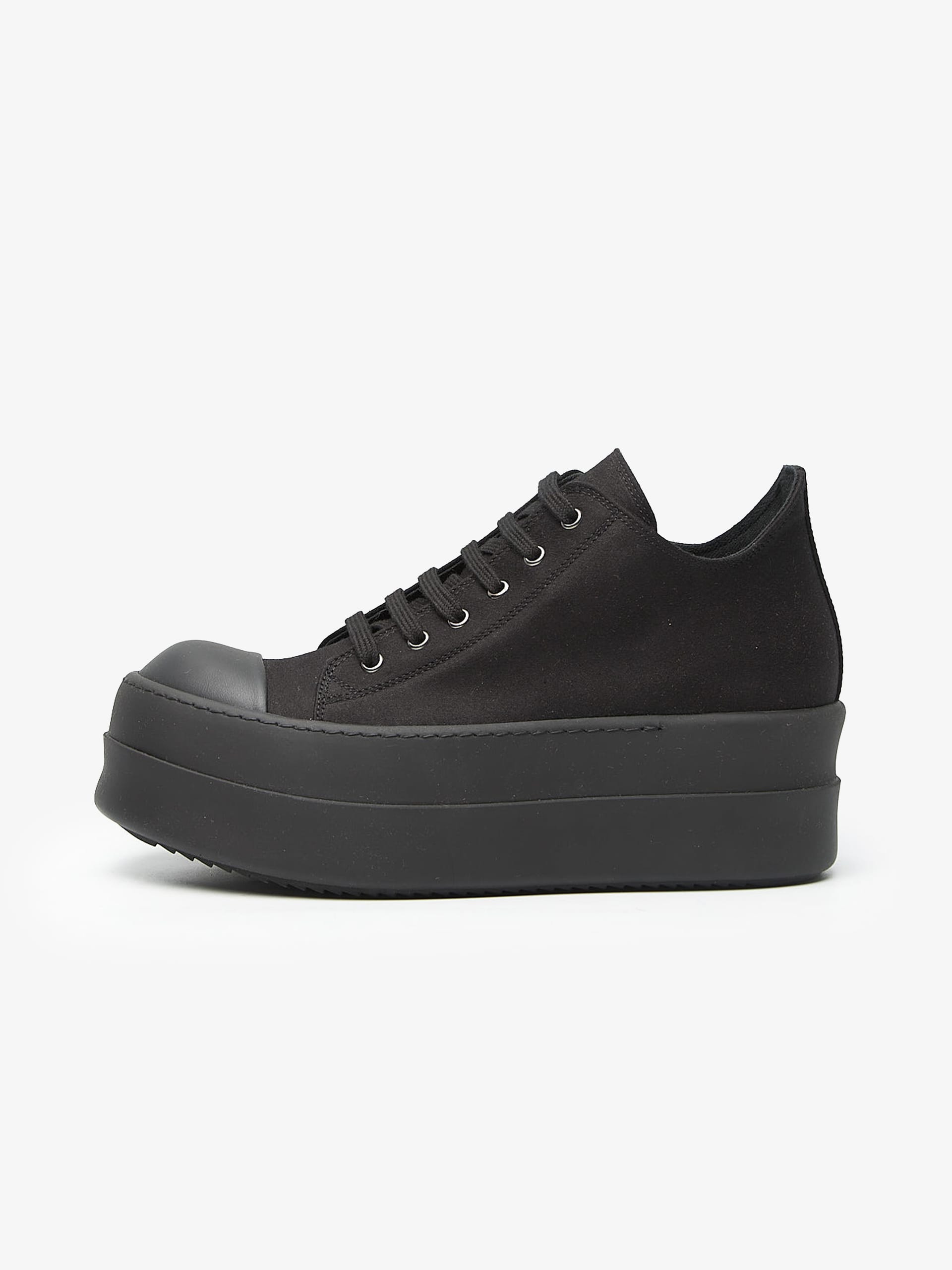 Rick Owens Drkshdw Black Low Top Double Bumber Sneakers