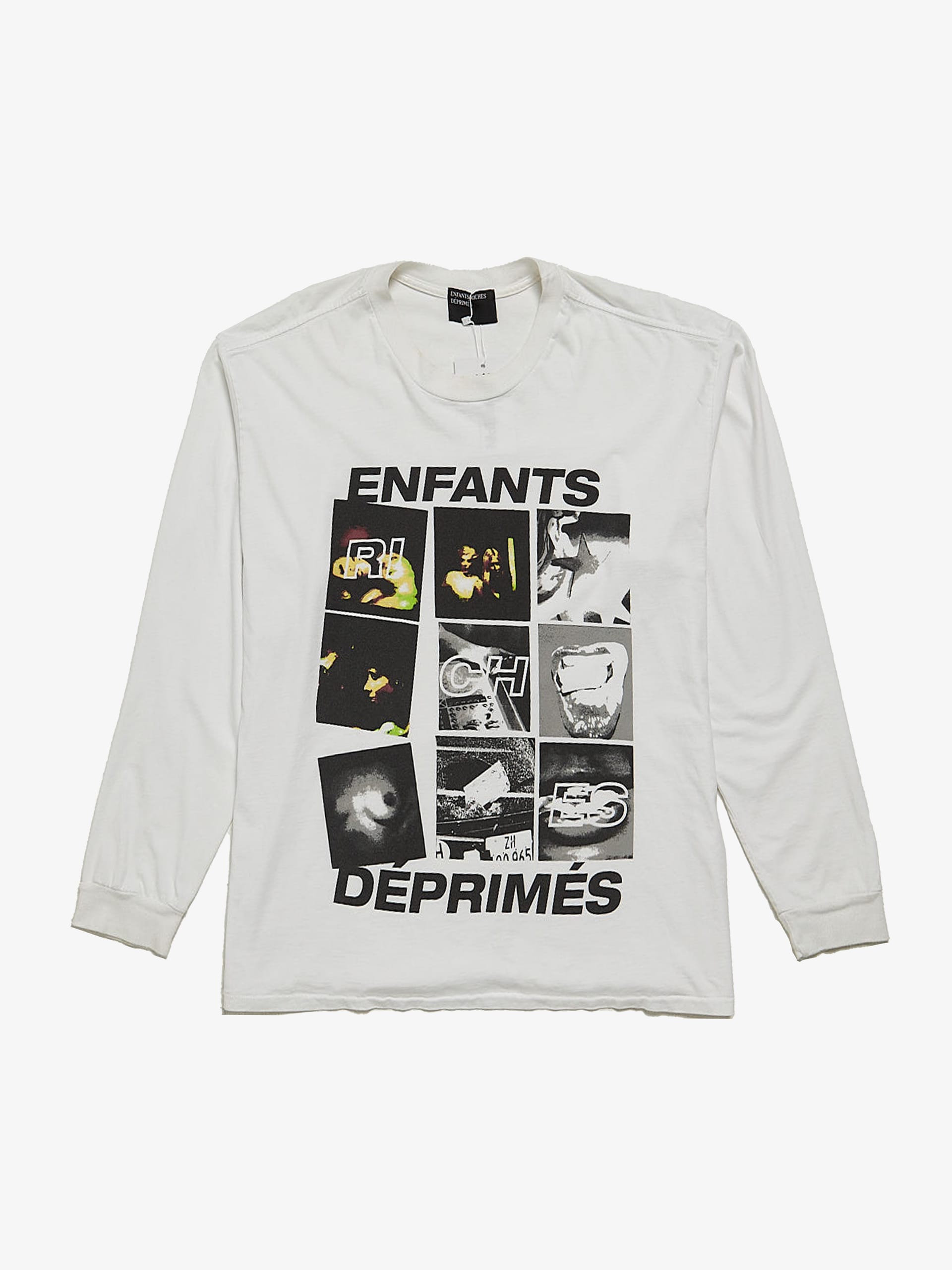 確実正規品enfants riches deprimes long sleeve Enfants Riches Deprimes White Cotton Racing Cars Longsleeve