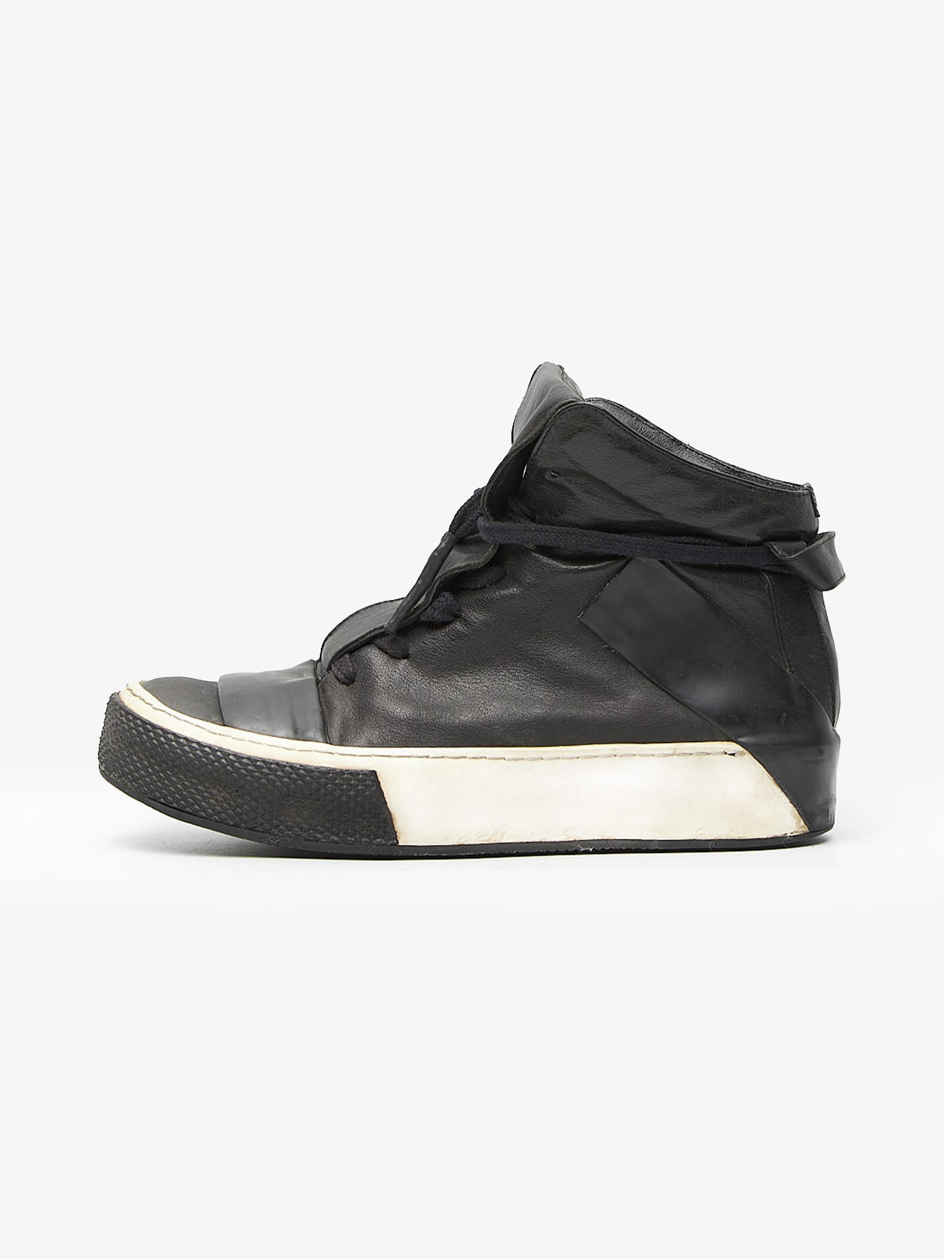 Boris Bidjan Saberi Black High Top Bamba Sneakers