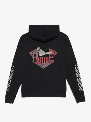 Hoodie with print on sleeve sale