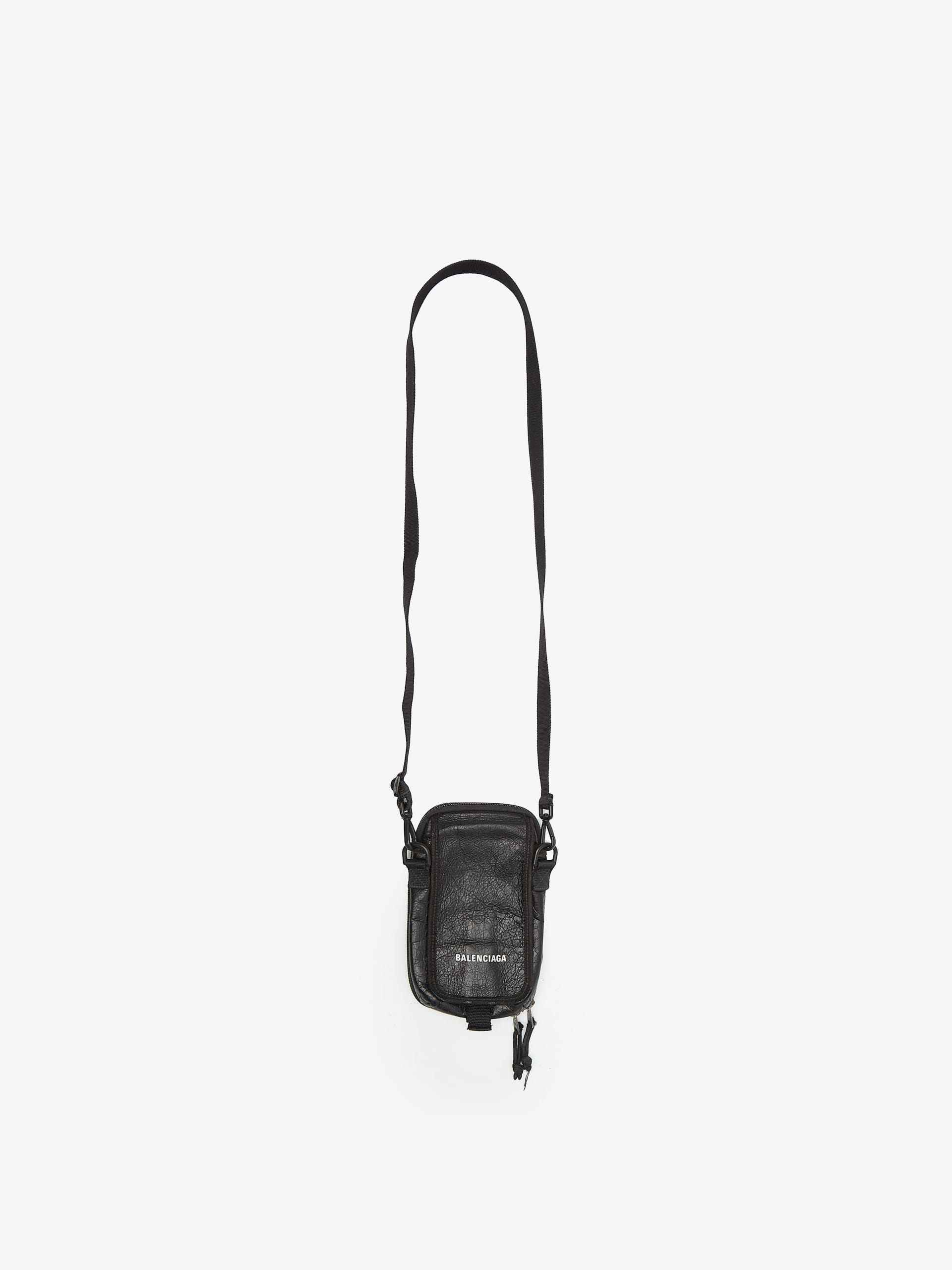 Balenciaga Black Small Leather Crossbody Bag