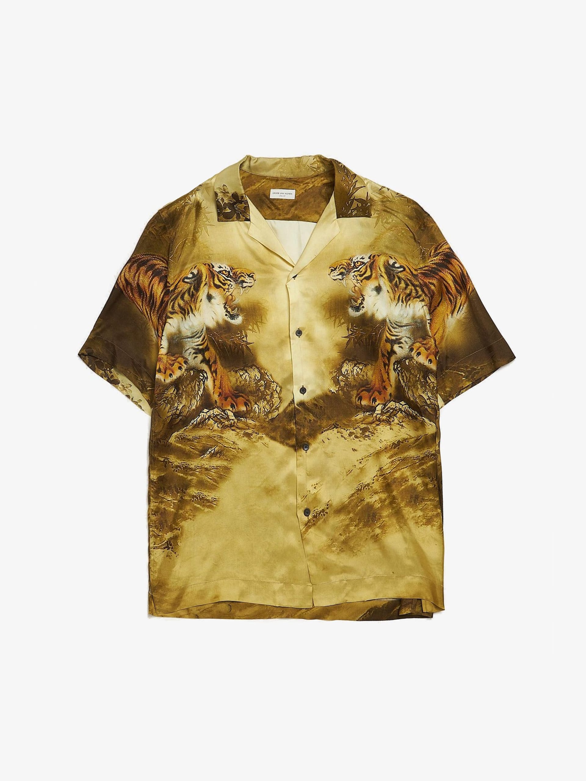 DRIES VAN NOTEN - DRIES VAN NOTEN レオパード柄 半袖シャツの
