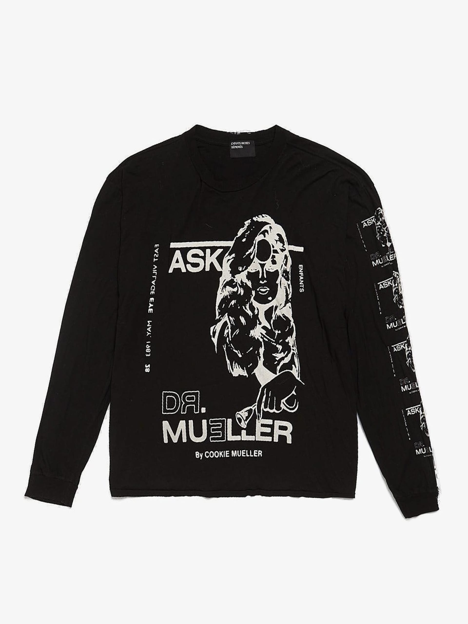 Enfants Riches Deprimes Black Printed Cotton Longsleeve
