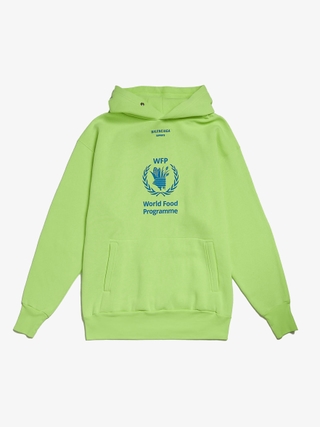 Neon yellow balenciaga hoodie sale