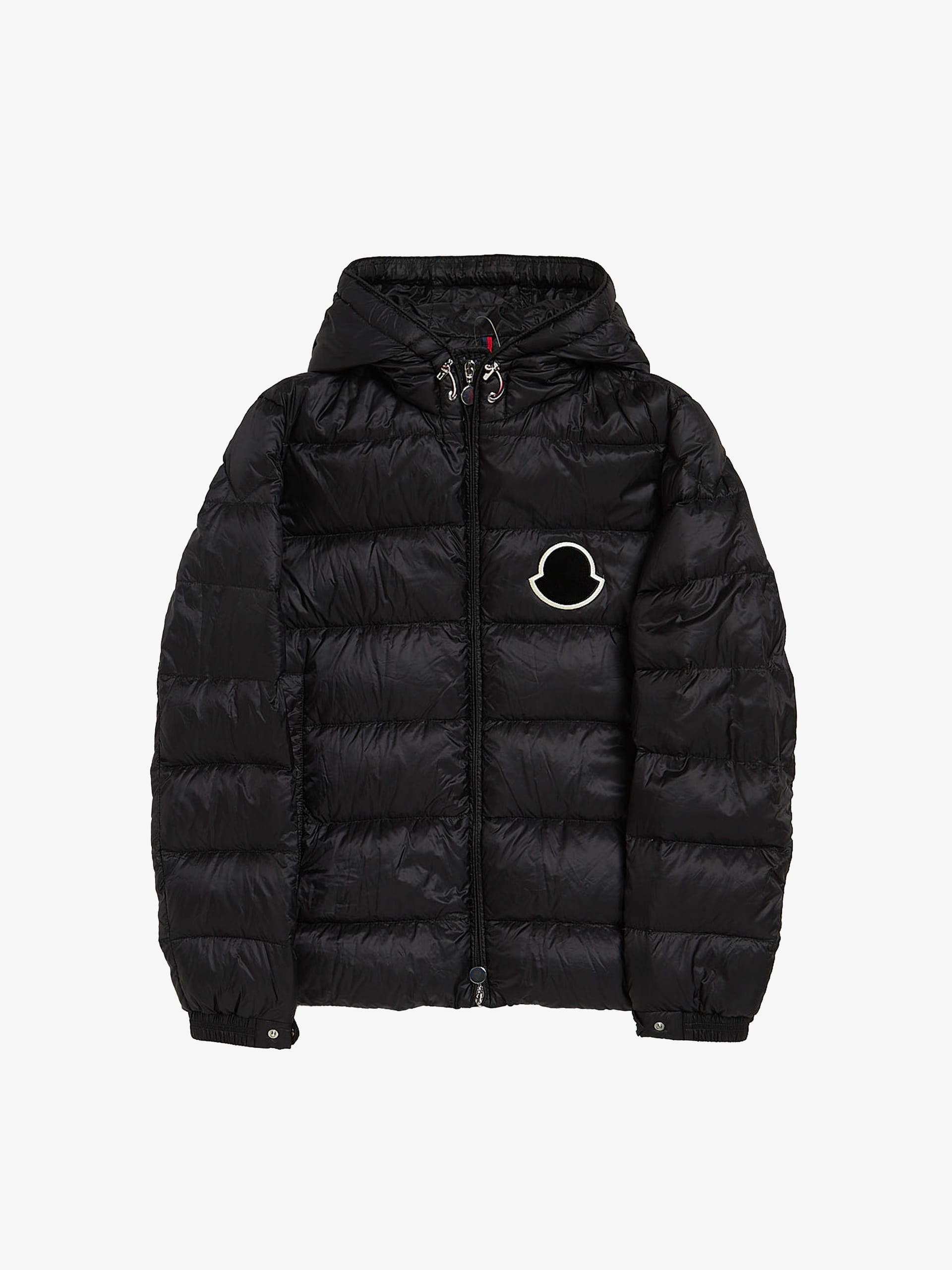 Moncler Black Logo Embroidered Polyamide Puffer Jacket