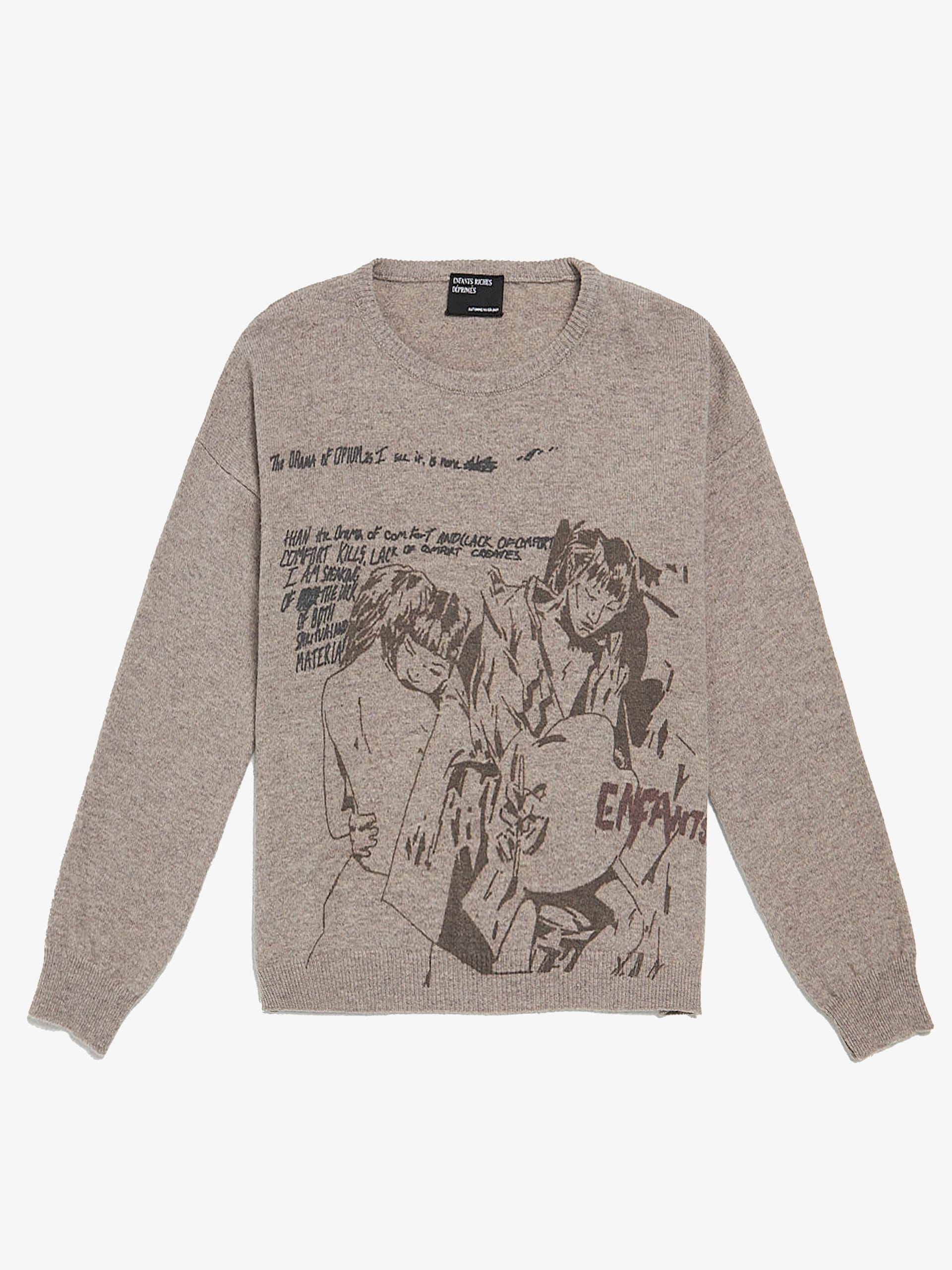 Enfants Riches Deprimes Dust The Drama of Opium Wool Sweater Enfants Riches Deprimes Dust The Drama of Opium Wool Sweater