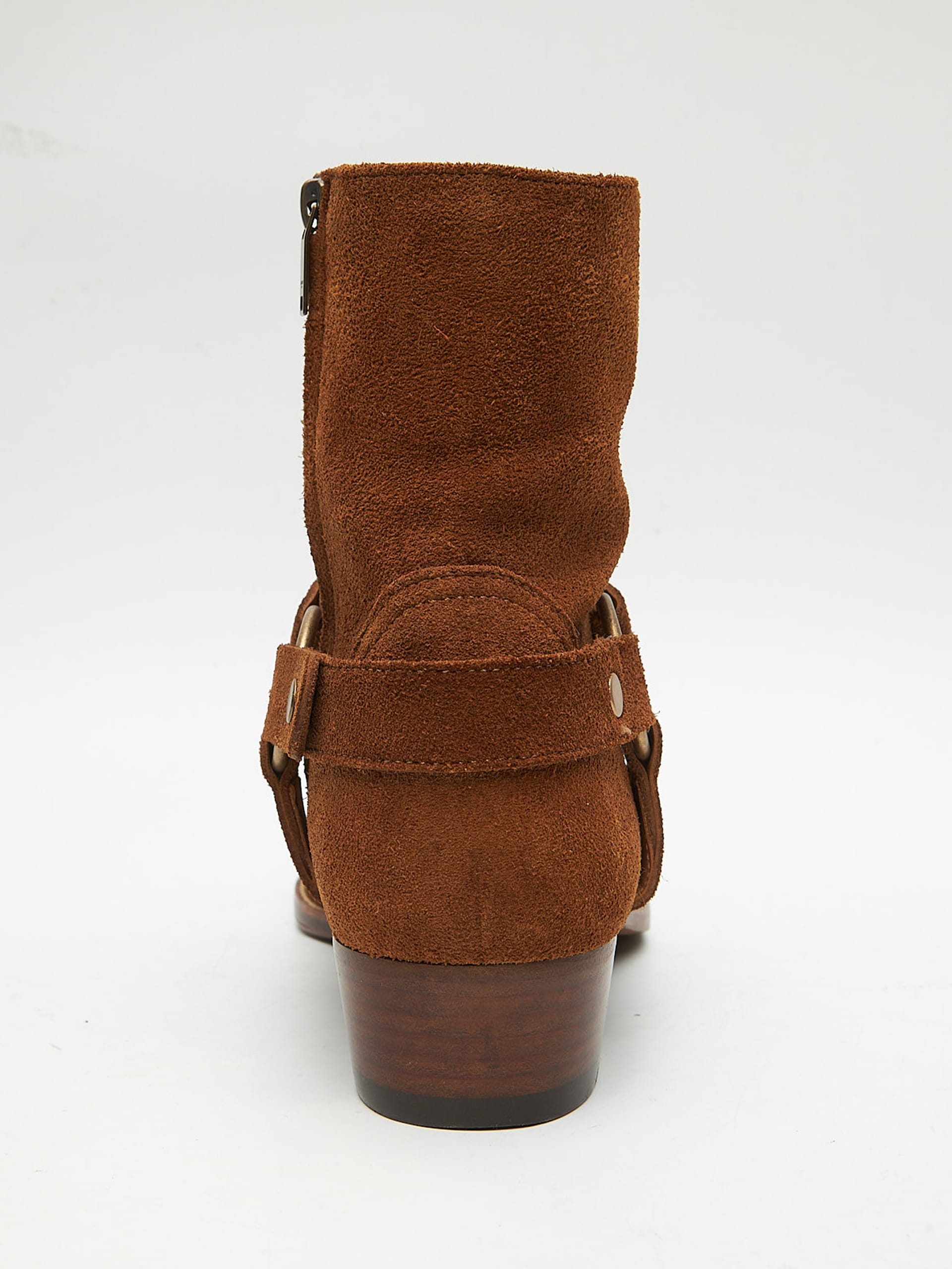 Brown suede heeled boots best sale