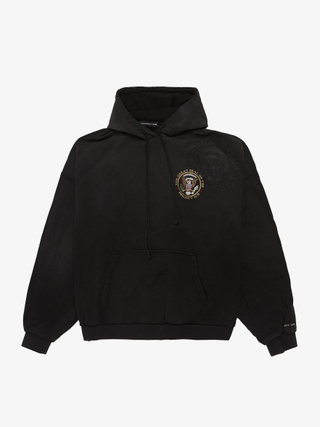 【PROJECT G/R】 REWORKED SPORT HOODIE - NAVY Project GR TGS Embroidered Washed Hoodie - Vintage Black
