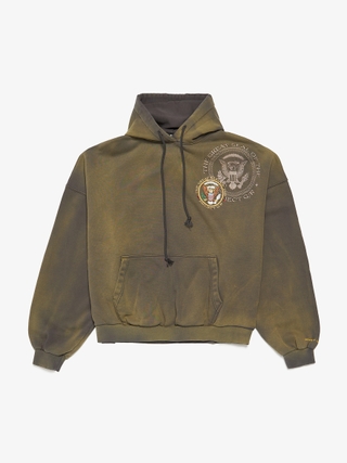 Project GR TGS Embroidered Washed Hoodie - Khaki Brown