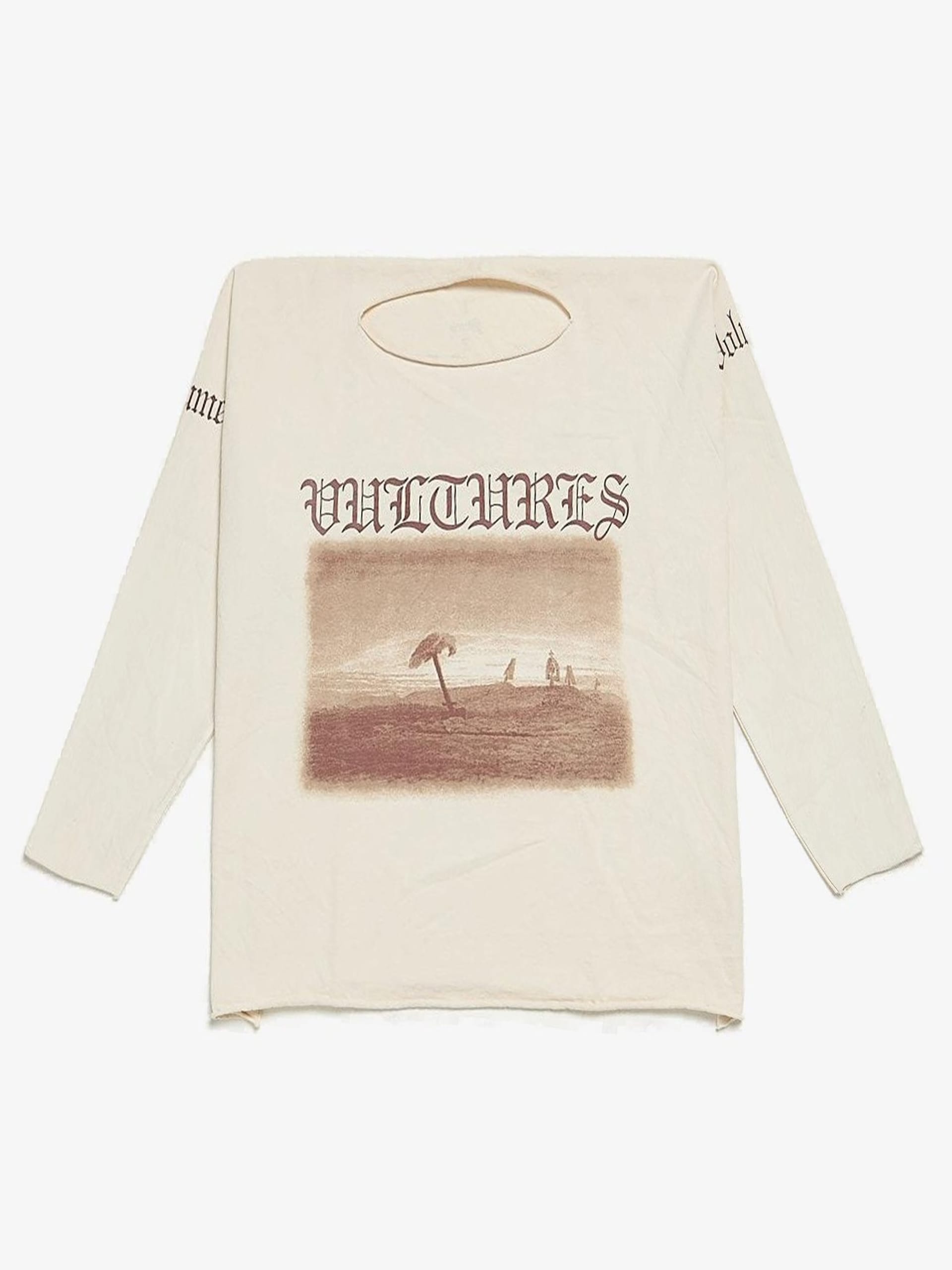 YZY Vultures Cream Printed Longsleeve YZY Vultures Cream Printed Longsleeve