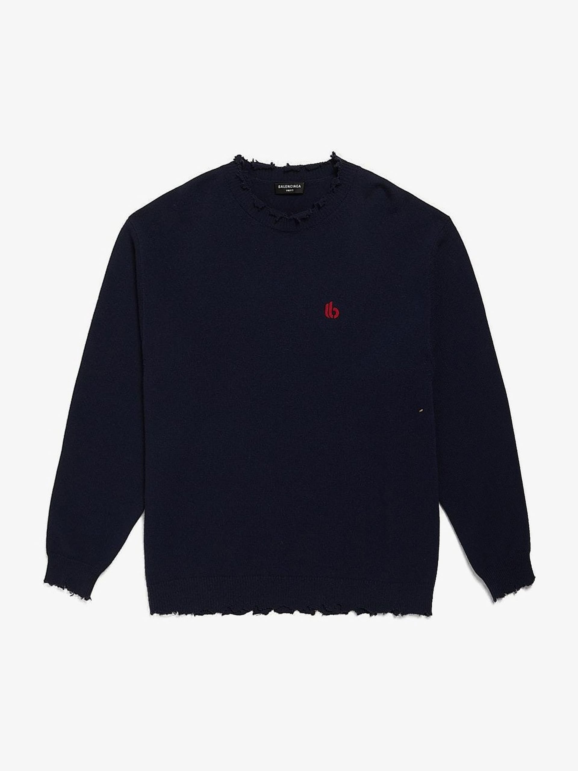 Embroidered logo sweater sale