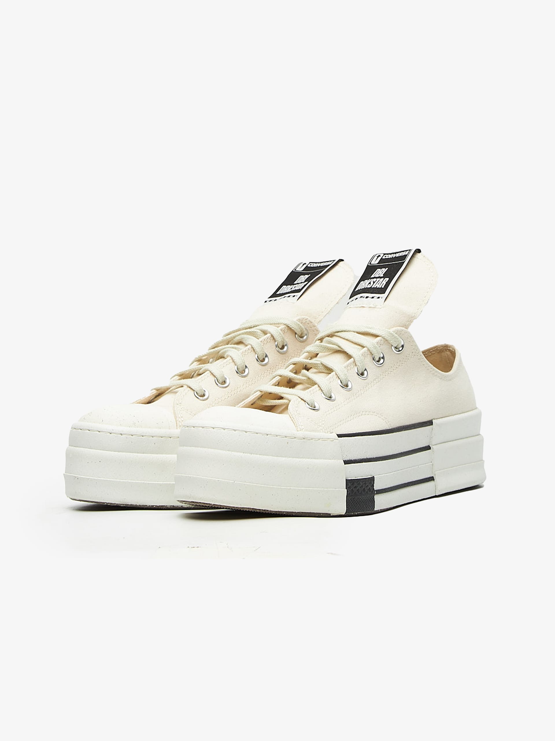 【RICK OWENS】DRKSHDW ベージュHollywood Double Bumper Sneaks Rick Owens DRKSHDW Orange Hollywood Double Bumper Sneaks