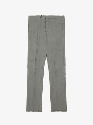 Carol Christian Poell Gray Self-Edge Wool Classic Suit Trousers Carol Christian Poell Gray Self-Edge Wool Classic Suit Trousers