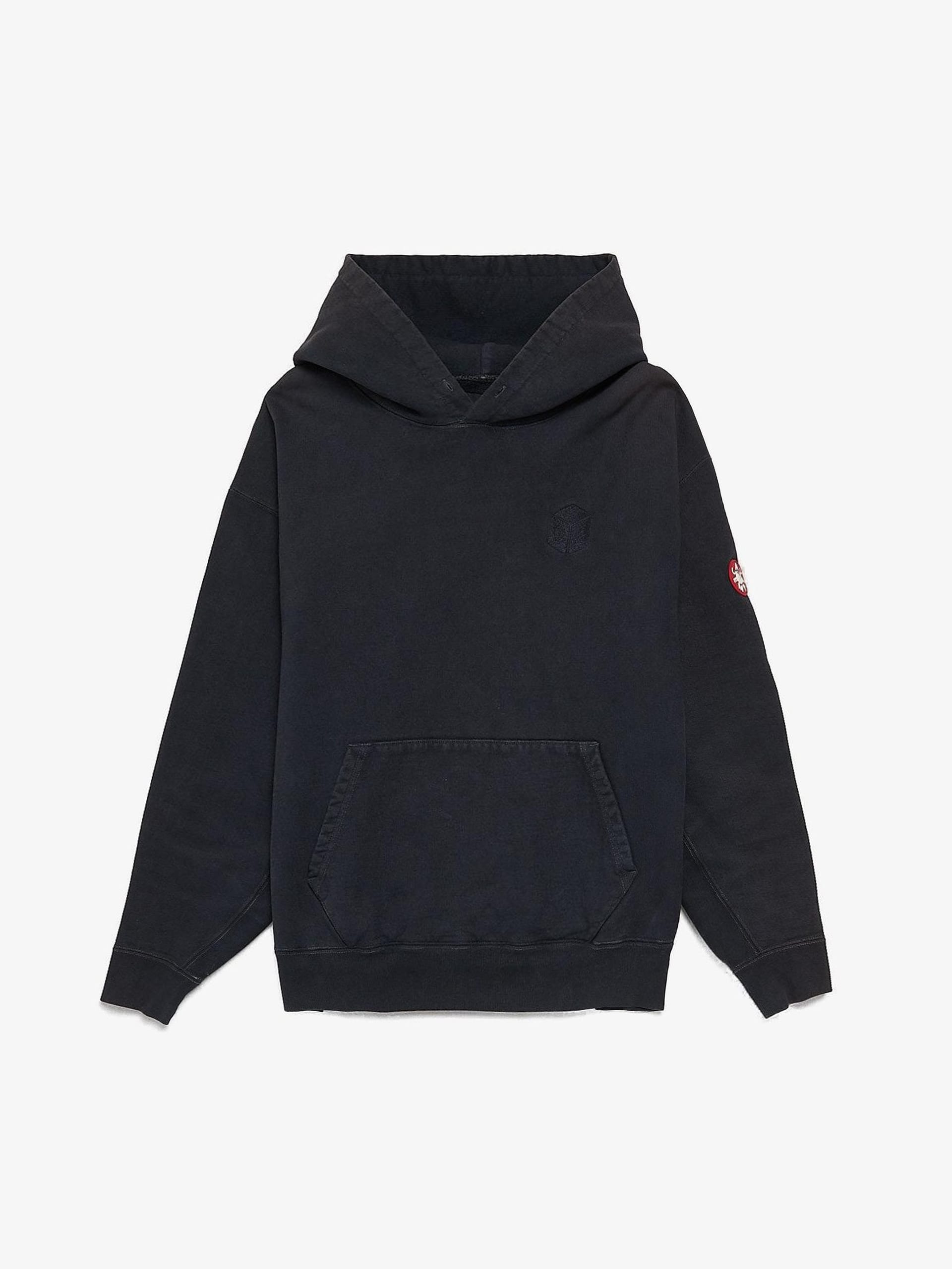 Cav Empt Navy Cotton Embroidered Cube Logo Hoodie