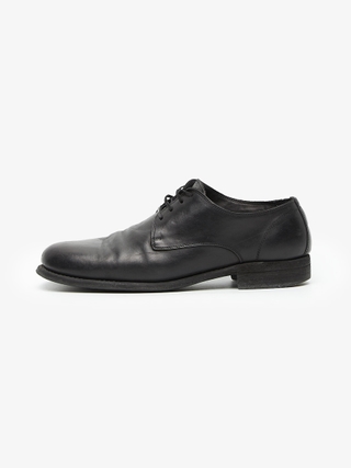 Guidi Black Classic Leather Derby Shoes