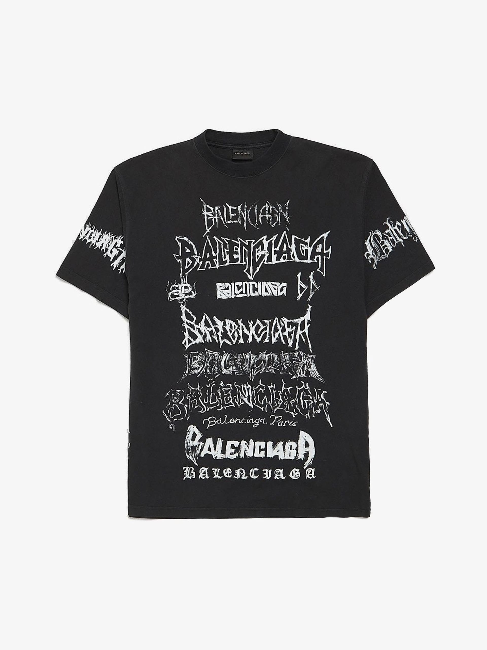 Balenciaga Black DIY Metal Oversized Cotton T-shirt