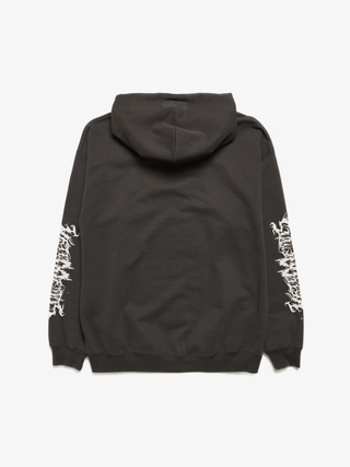Vetements Black Hardcore Patched Oversized Cotton Blend Hoodie