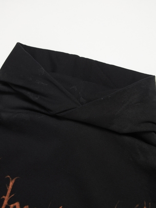 Project GR Inside Out Unbalanced Zip Hoodie - Melange Grey