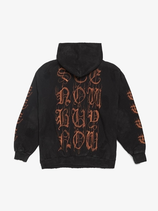Project GR Inside Out Unbalanced Zip Hoodie - Melange Grey