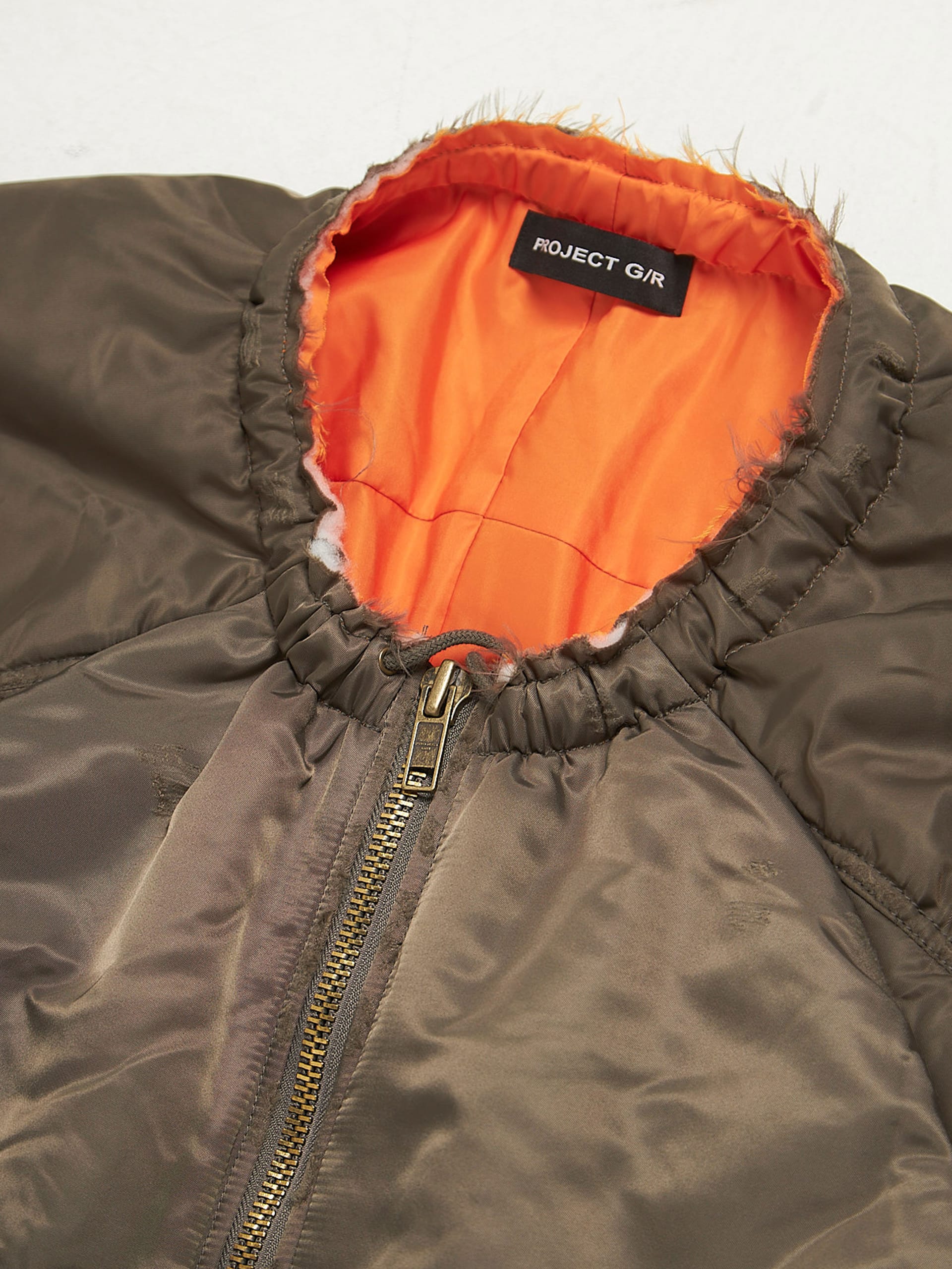 Project GR Reconsgtructed Bomber Jacket - Khaki