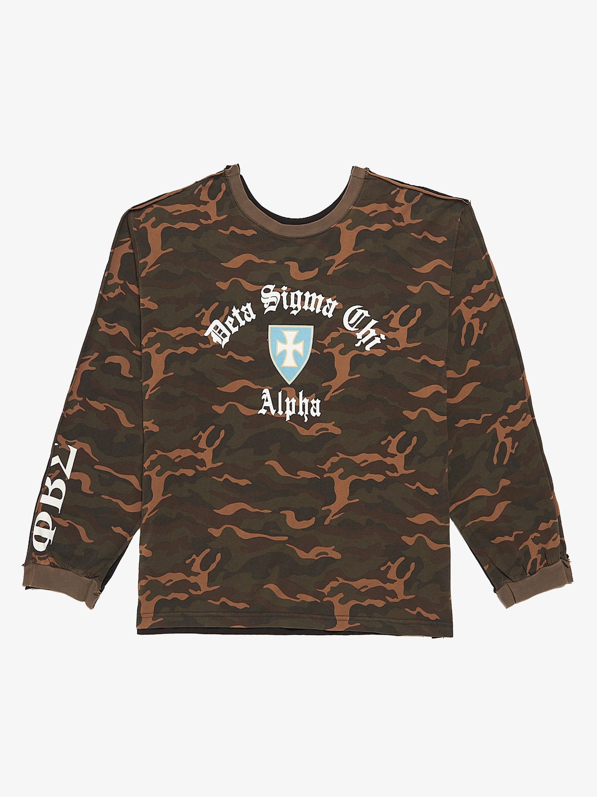 ★Project G/R★Two Faced Outseam Long Sleeve Black Camo★ Project GR Two Faced Outseam Longsleeve - Black / Camo