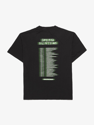 Balenciaga Black Speed Hunters Logo Printed Cotton T-shirt Balenciaga Black Speed Hunters Logo Printed Cotton T-shirt