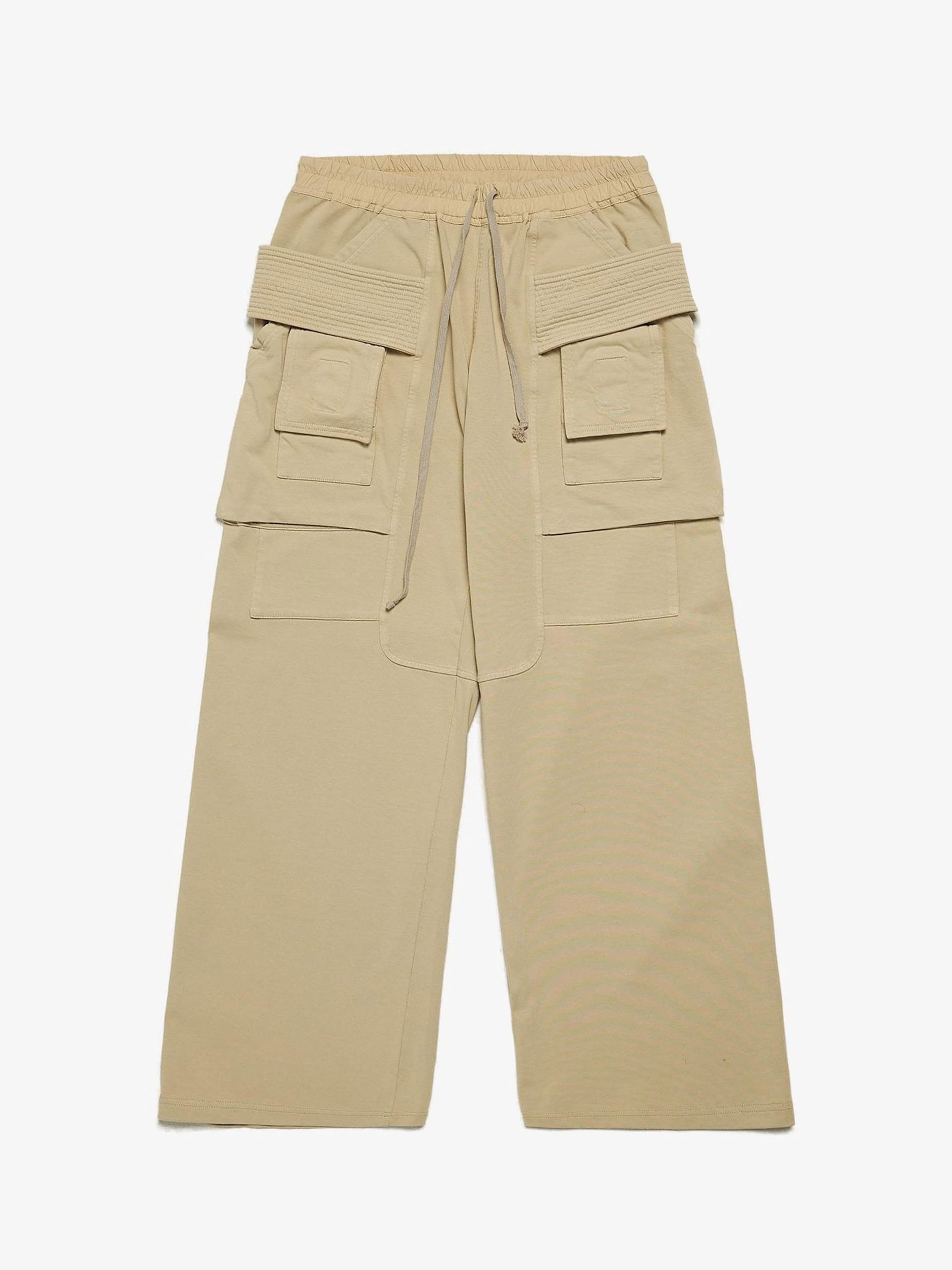 Rick Owens Drkshdw Beige Creatch Cargo Cotton Pants