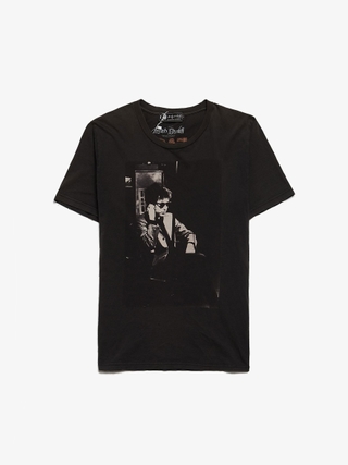 Hysteric Glamour Black Washed Bob Dylan Logo Printed Soft
