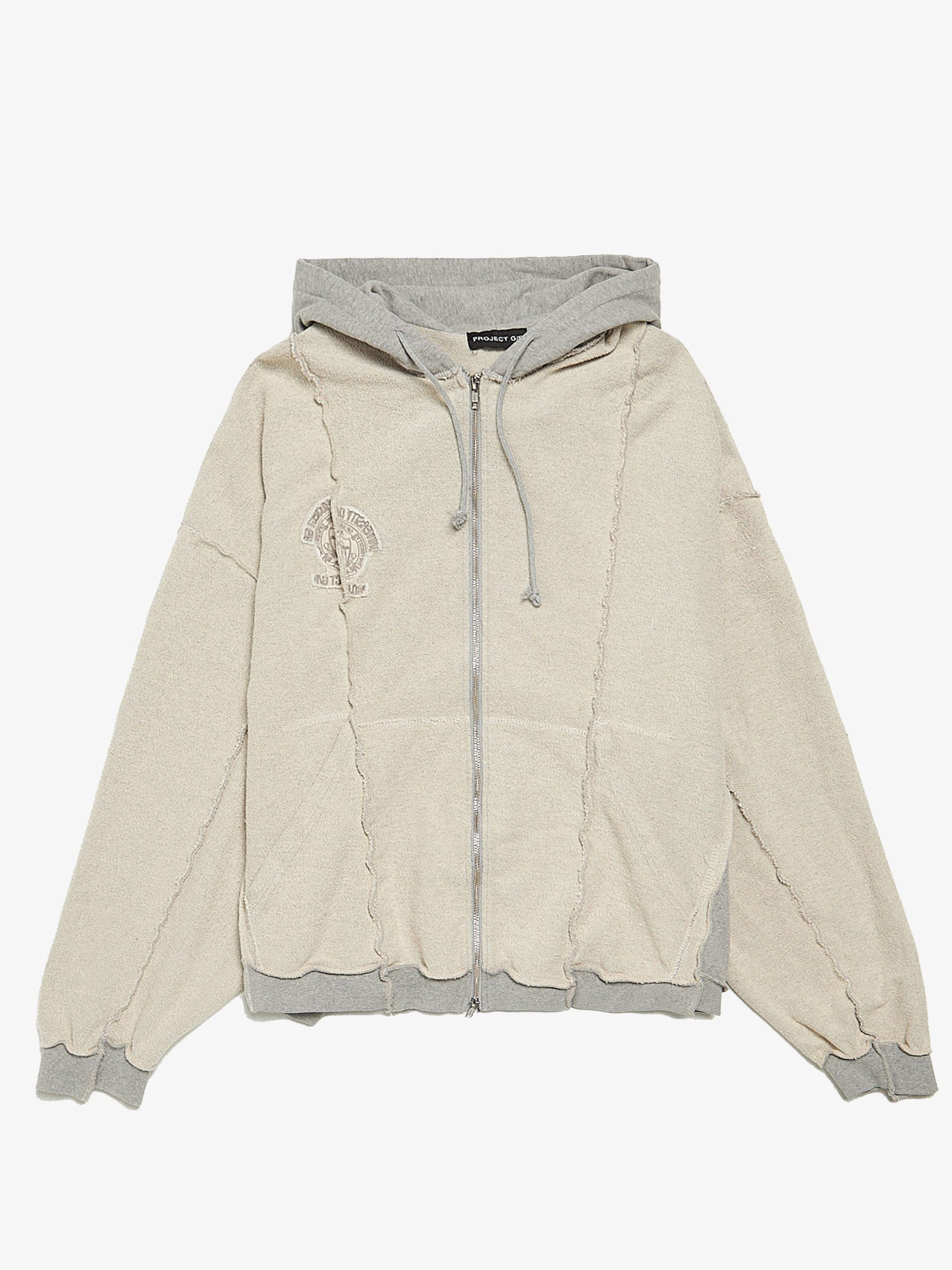 ★人気★【Project G/R】★Inside Out Unbalanced Zip Hoodi.e★ ☆人気☆【Project G/R】☆Inside Out Unbalanced Zip Hoodi.e☆