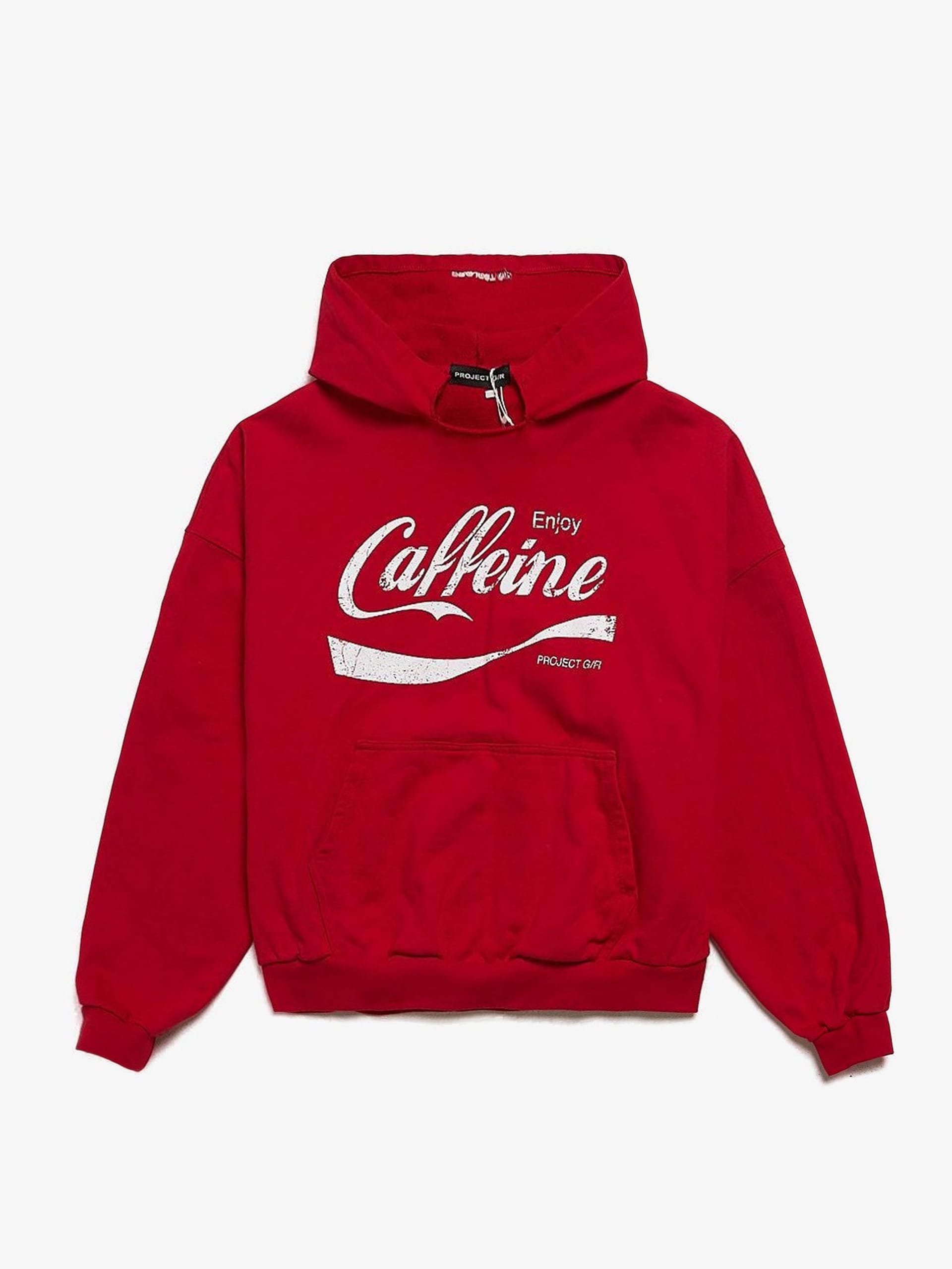 【PROJECT G/R】24fw Caffeine Parody Hoodie フーディ Project GR Membership Caffeine Parody Hoodie - Red