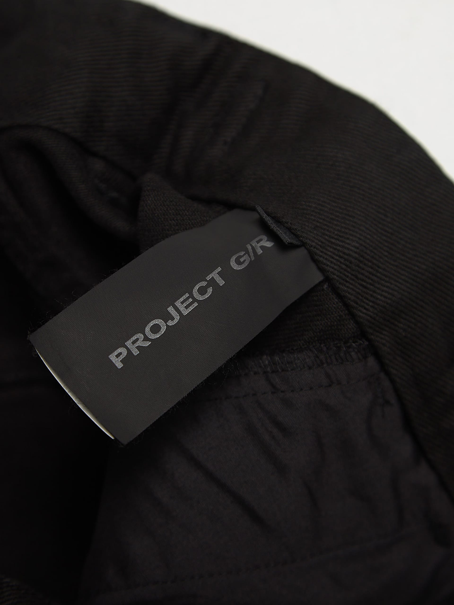 Project GR Coated Biker Armoured Flare Pants - Black