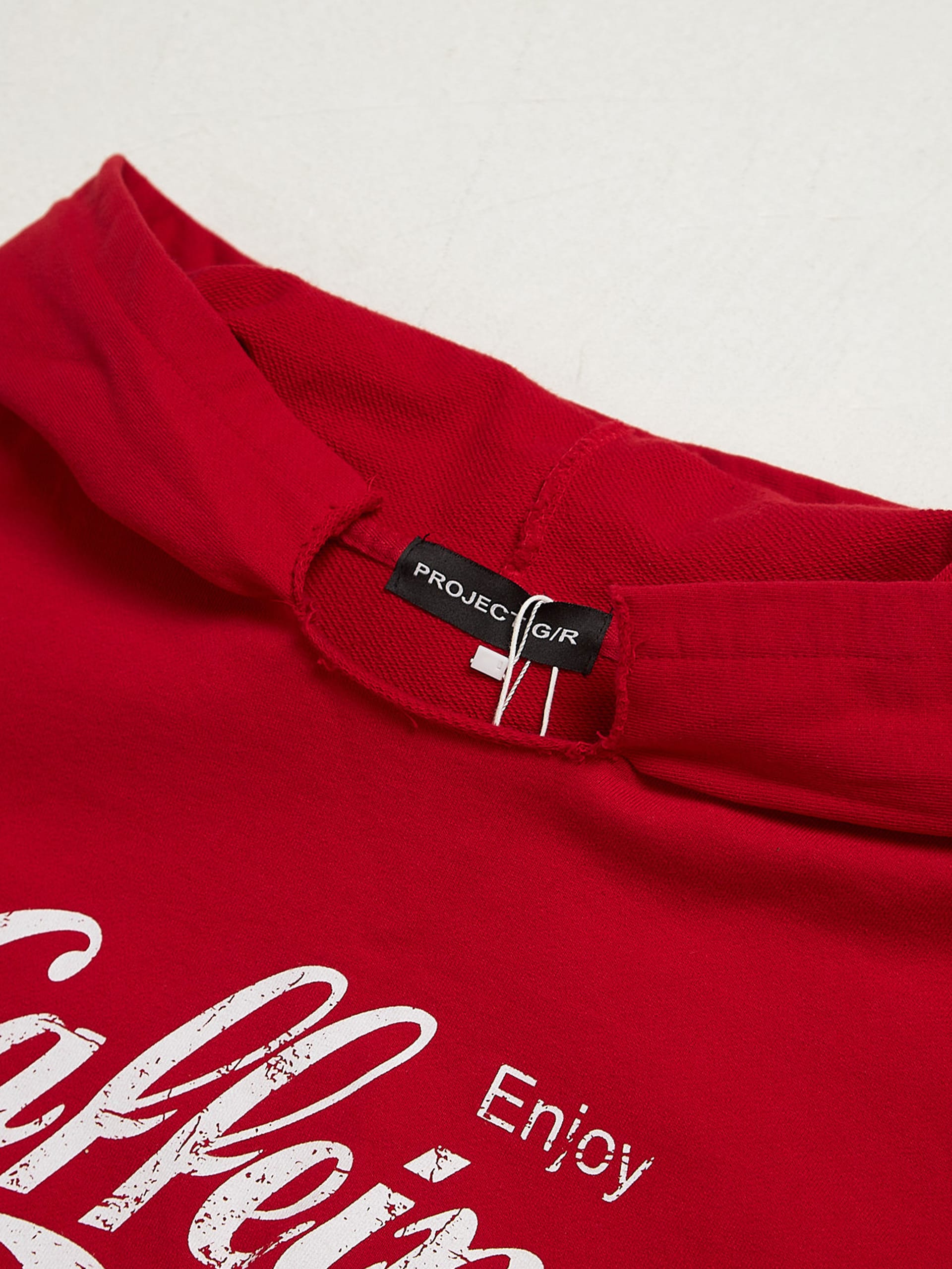 【PROJECT G/R 】CAFFEINE PARODY HOODIE RED Project GR Membership Caffeine Parody Hoodie - Red
