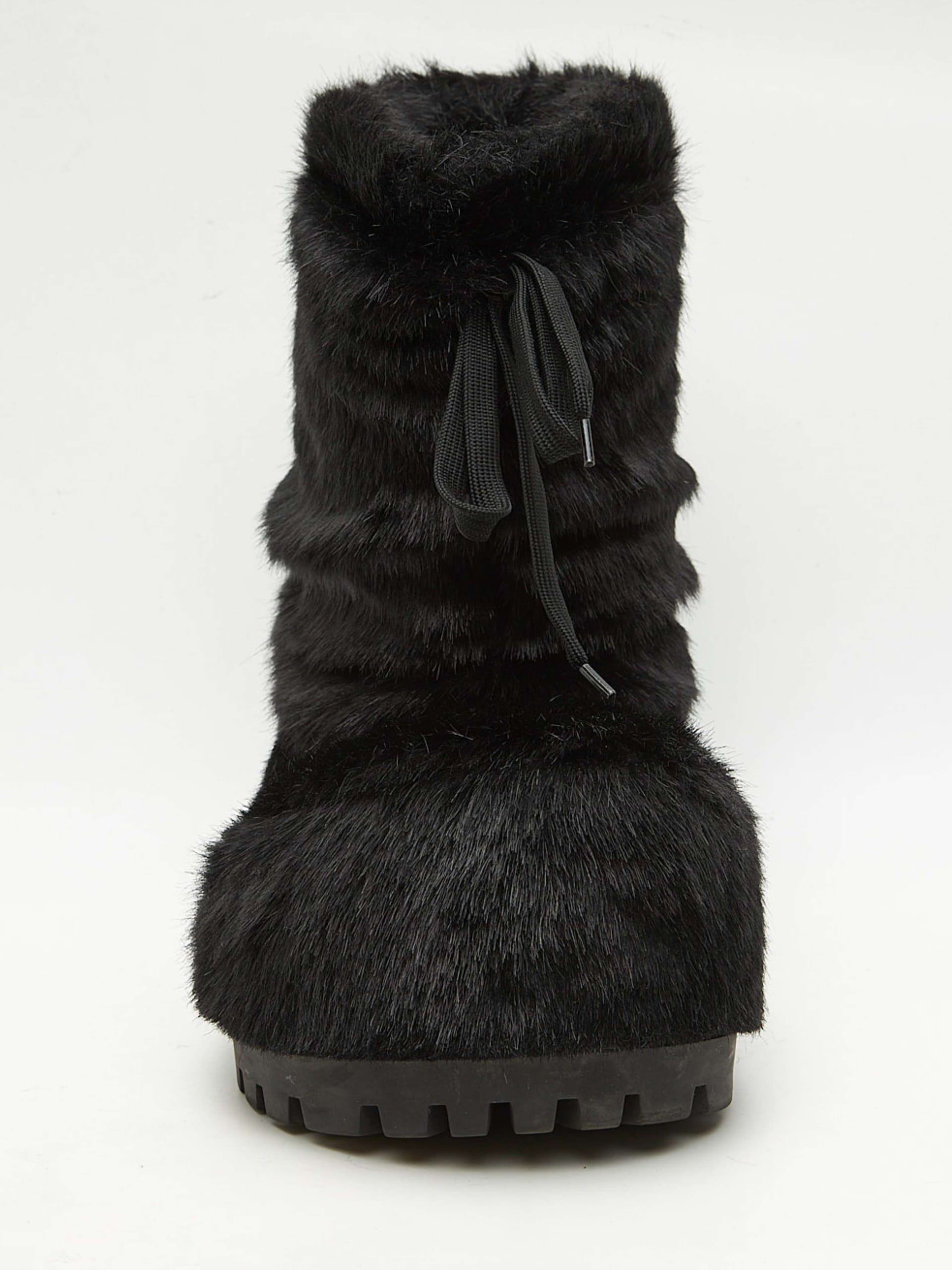 靴 BALENCIAGA ALASKA 43 Balenciaga Black Alaska Faux Fur Snow High Boots