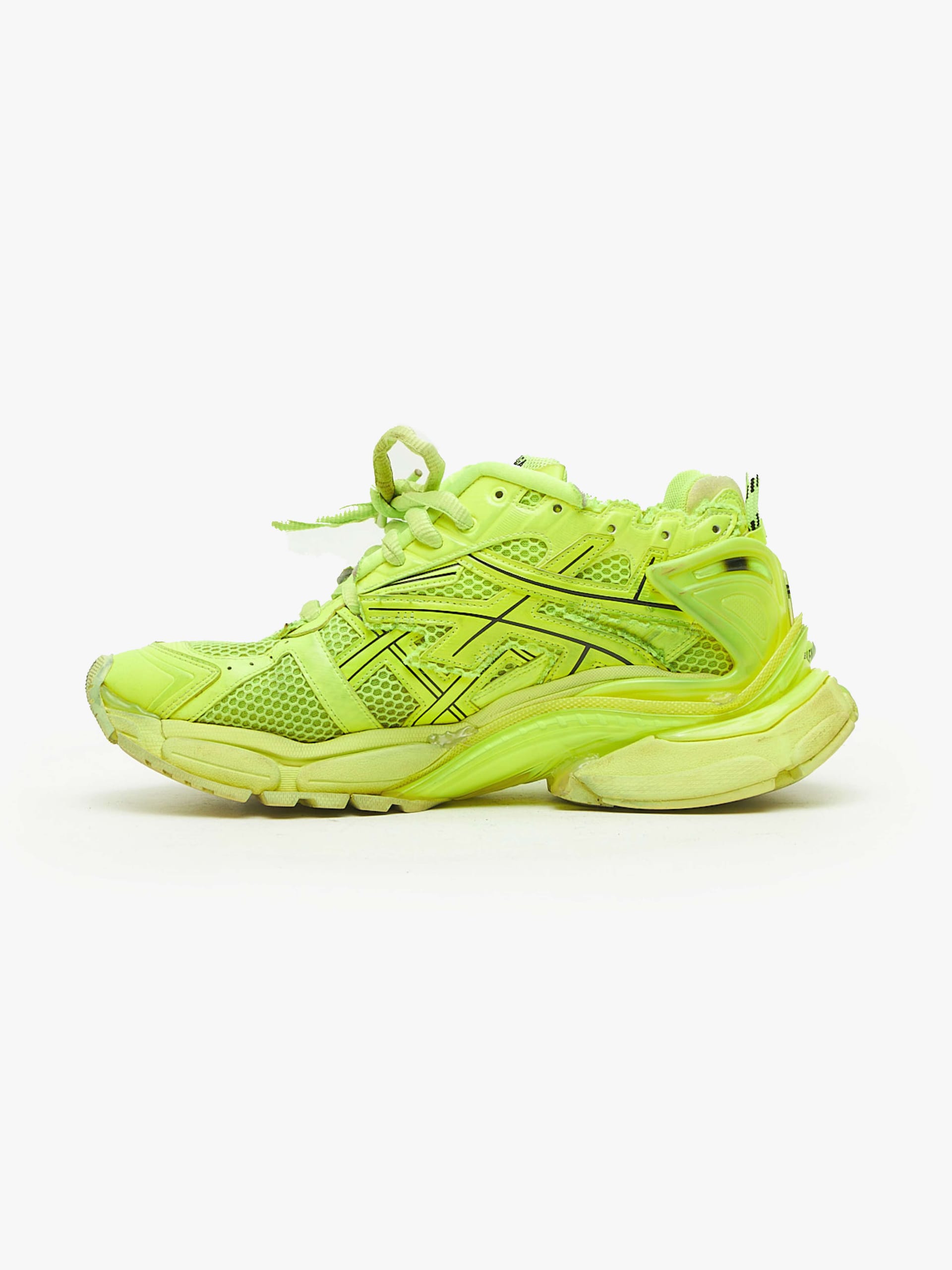 Balenciaga Neon Green Runner Sneakers