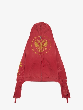 Project GR Zygon Zip Hoodie - Red Project GR Zygon Zip Hoodie - Red