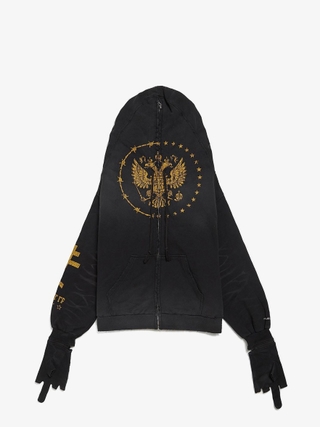 Project GR Zygon Zip Hoodie - Washed Black