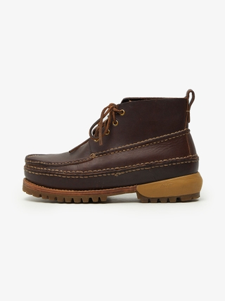 Visvim Brown Battalion Leather Flok High Boots