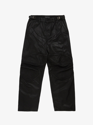 Project GR Black Coated Biker Armoured Cotton Jeans