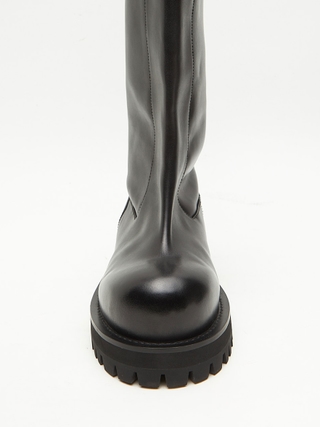Project GR Wide Shaft Boots - Black