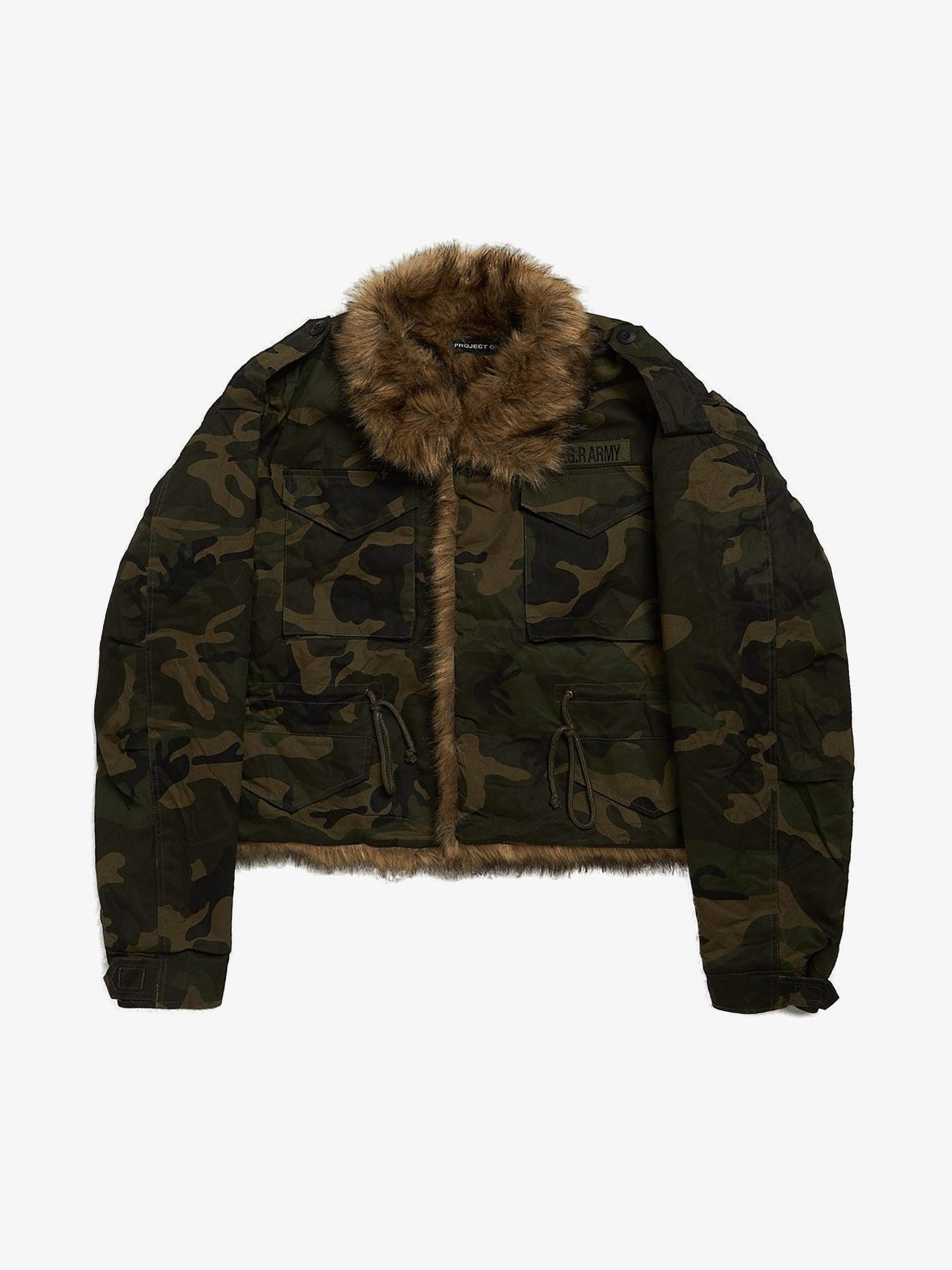 project GR ミリタリージャケット PROJECT GR ARMY ZIP HOODIE