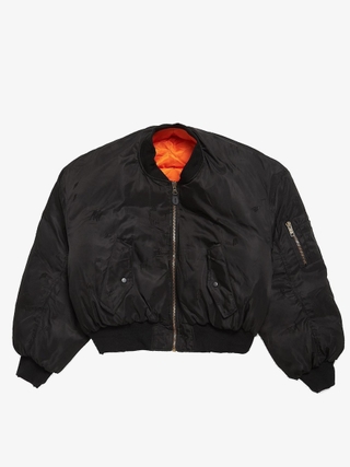 Project GR Reversible Puffer Bomber Jacket - Black Project GR Reversible Puffer Bomber Jacket - Black