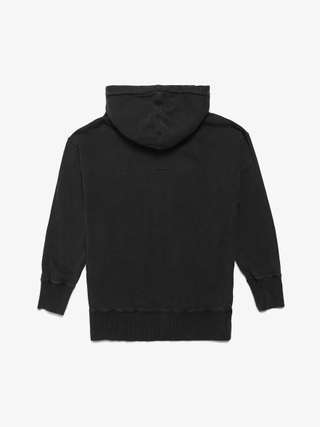 美品Project GR RECONSTRUCTED FOLDED HOODIE Project GR Black Reconstructed Folded Zip Hoodie