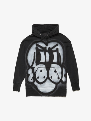 Project GR TGS Embroidered Washed Hoodie - Vintage Black