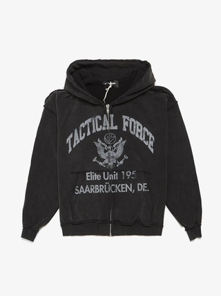 トップス no faith studios hoodie HEAVY FLIGHT SHEARLING HOODIE BLACK – NO/FAITH STUDIOS