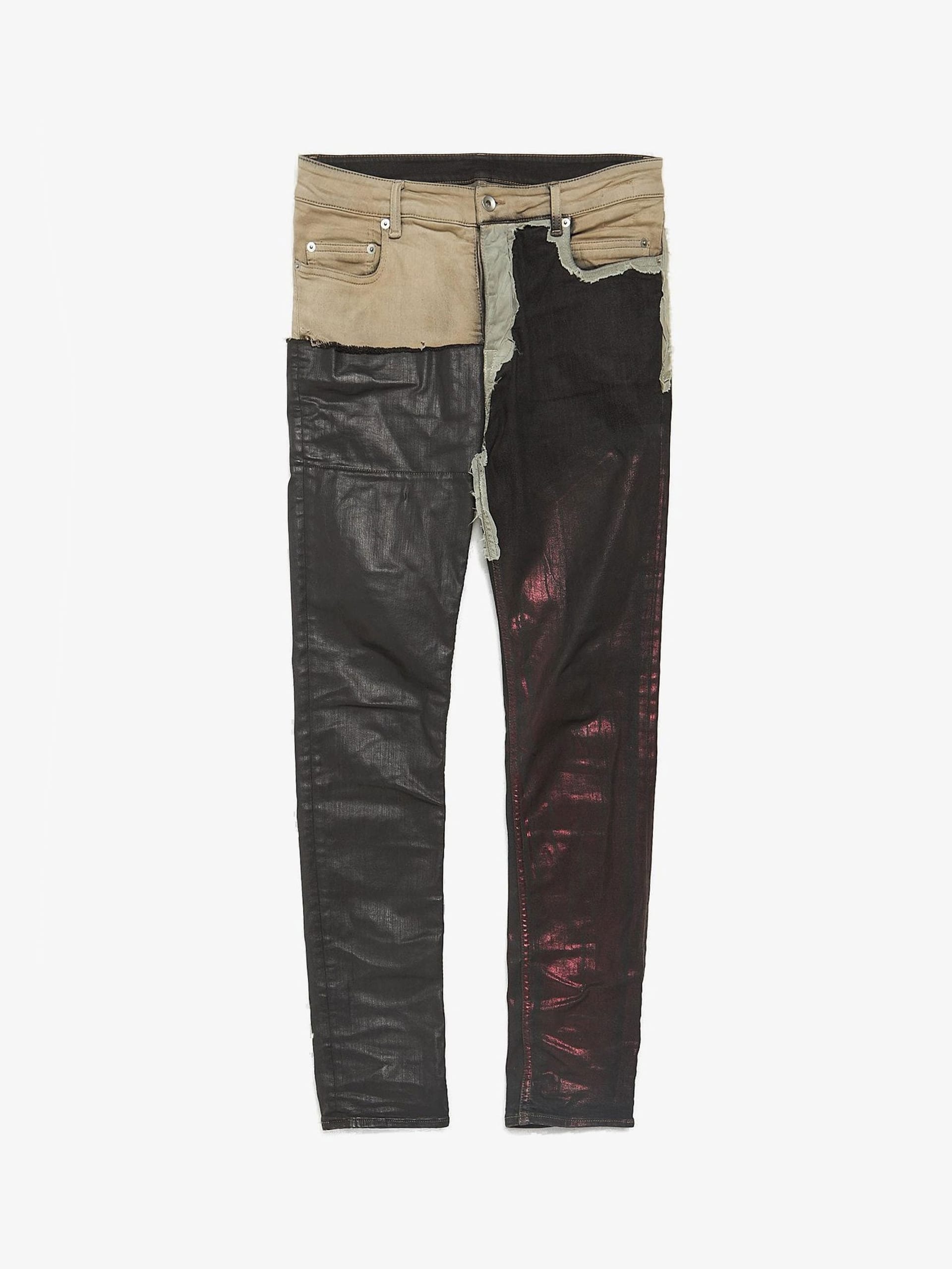 Rick Owens Drkshdw Gray and Black Deconstructed Tyrone Cut