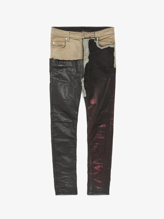 Rick Owens Drkshdw Gray and Black Deconstructed Tyrone Cut