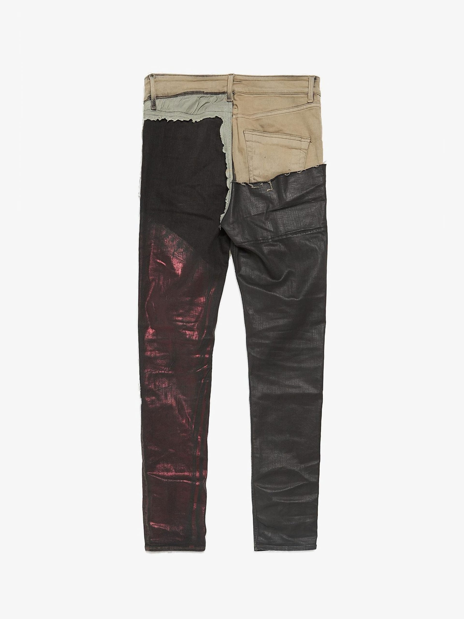 Rick Owens Drkshdw Gray and Black Deconstructed Tyrone Cut